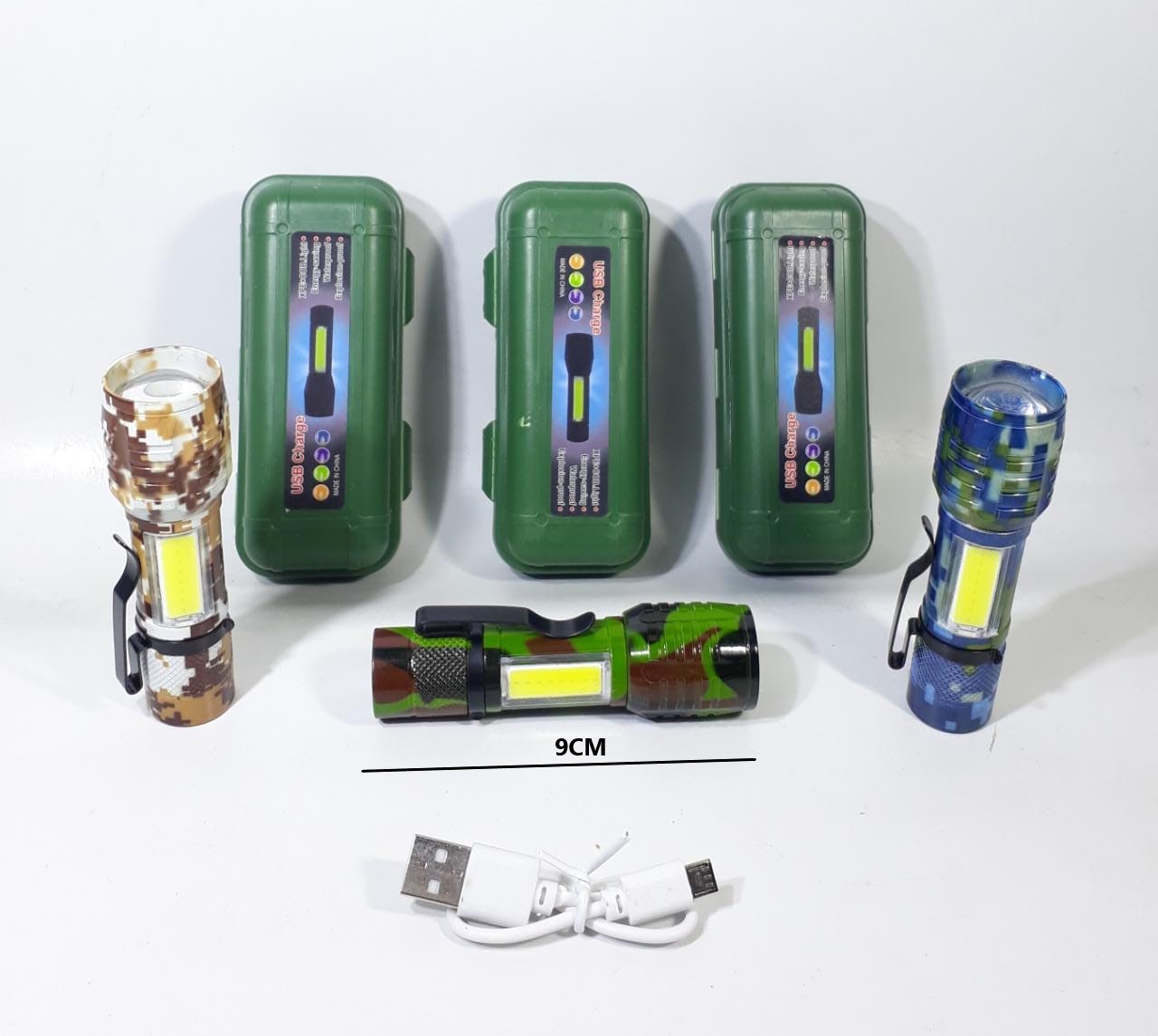 LINTERNA MINI CAMUFLADO RECARGABLE